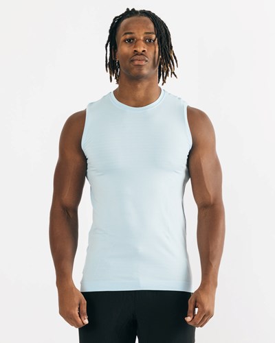 Arctic Blue Alphalete High Performance Seamless Tank | 94853-JQRA