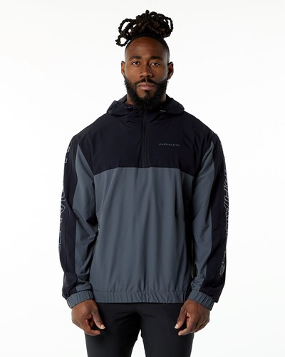 Arkham Grey Alphalete Woven Performance Jacket | 68042-GDOV