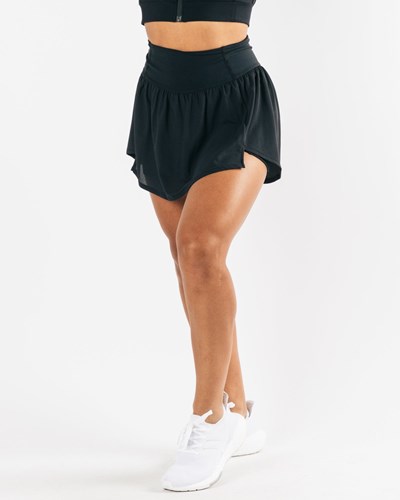 Black Alphalete 4-Way Stretch Skirt | 28395-BFNG