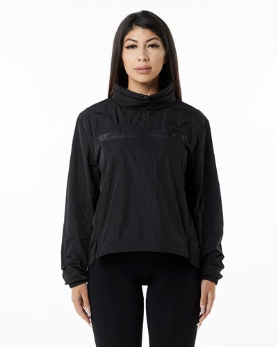 Black Alphalete All-Purpose Pullover | 32807-BFZE