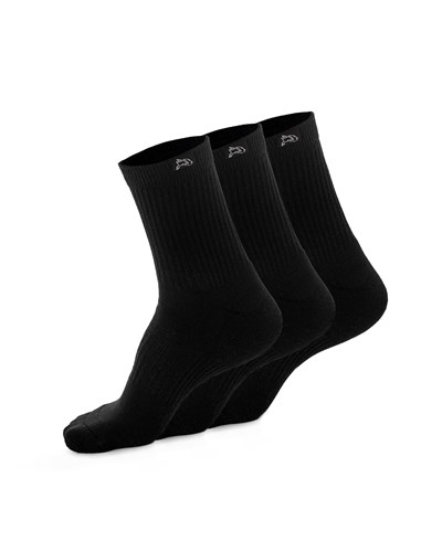 Black Alphalete Crew Sock | 23671-SHBD