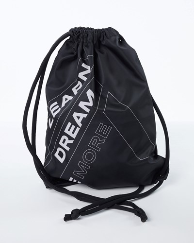 Black Alphalete Drawstring Bag | 21975-UYSD