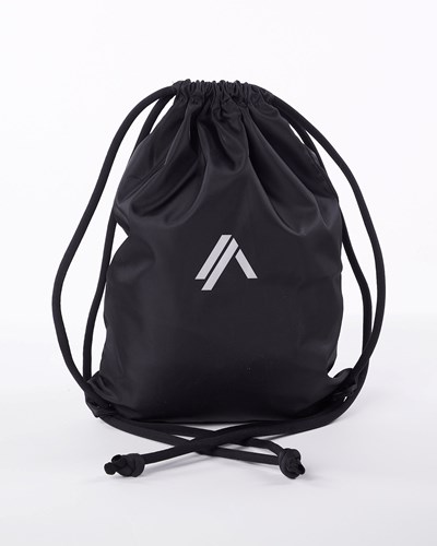 Black Alphalete Drawstring Bag | 60473-JPDX