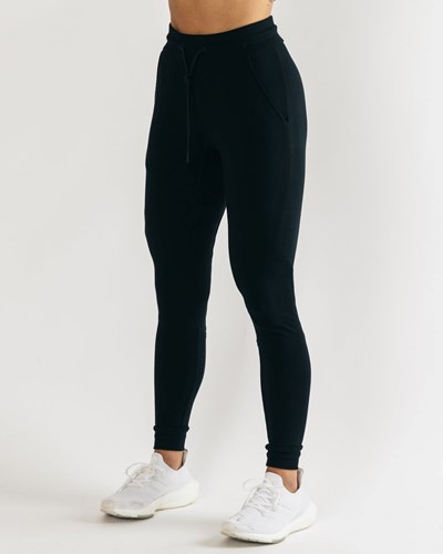 Black Alphalete Fitted Single-Brushed 29" Jogger | 76284-WMUB