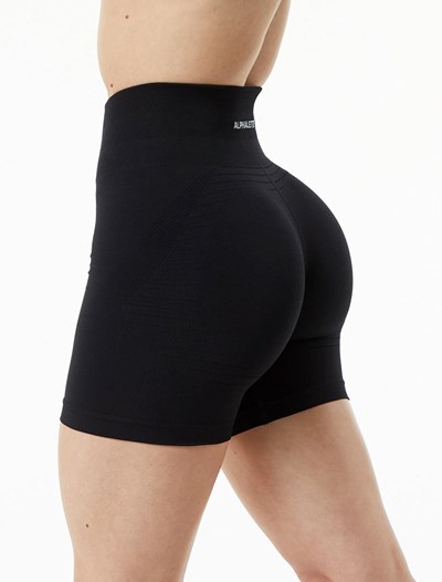 Black Alphalete High Performance Seamless Short | 50714-JNOG
