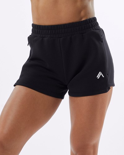 Black Alphalete Interlock Knit 3.5" Short | 48725-JSXL