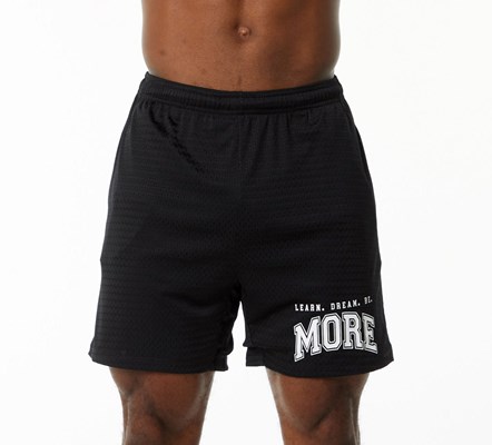 Black Alphalete Luxury Lined 4-Way Stretch Mesh Short | 97140-TGIE