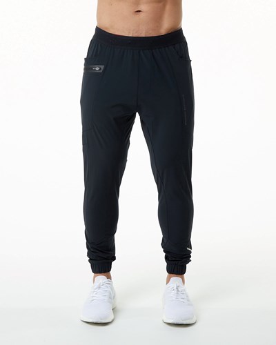 Black Alphalete Woven 4-Way Stretch 29" Pant | 62745-VQSJ