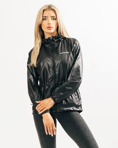 Black Alphalete Woven Performance Jacket | 94512-QCJB