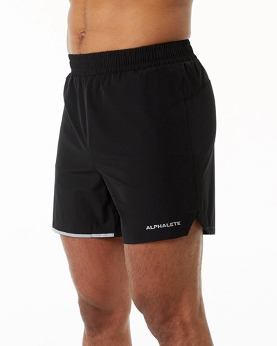 Black Alphalete Woven Training Short | 41963-KOBT