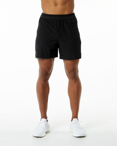 Black Alphalete Woven Training Short | 43865-FDEY