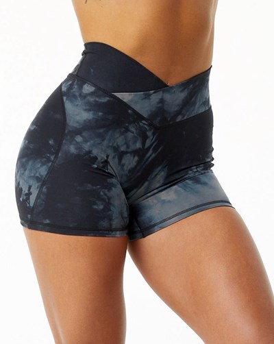 Black Oil Stain Alphalete All-Purpose Short | 41836-CKXL