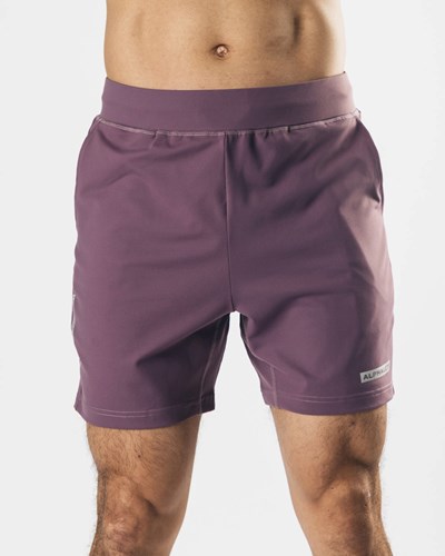 Black Plum Alphalete 4-Way Stretch 6" Short | 86274-SRCM