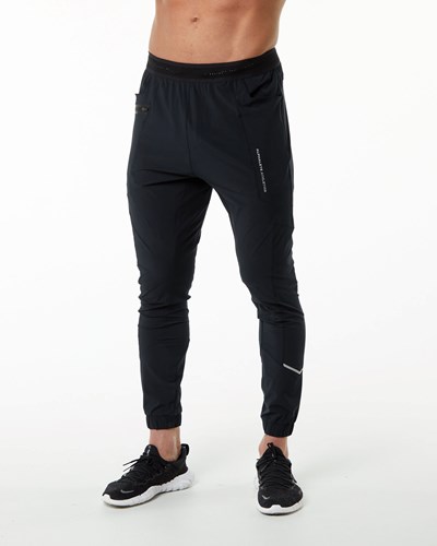 Black / Silver Alphalete Lightweight 4-Way Stretch 29" Training Pant | 03691-VAUL