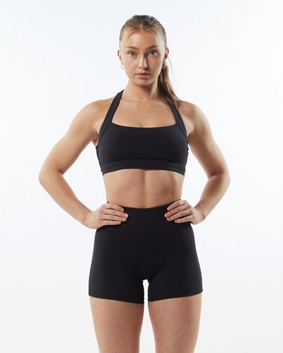 Blackout Alphalete Medium-Support Racer Back Sports Bra | 12785-YIRS