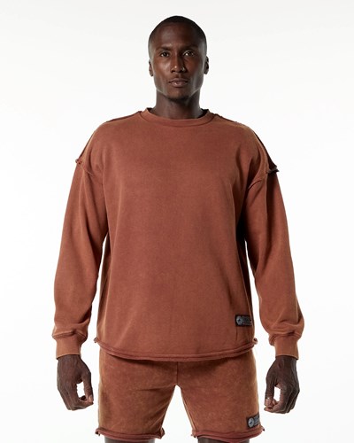Bloodstone Alphalete Heavyweight Washed Terry Pullover | 37812-AQLN