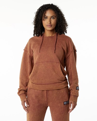 Bloodstone Alphalete Heavyweight Washed Terry Hoodie | 42513-YXOE