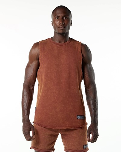 Bloodstone Alphalete Mid-Weight Washed Terry Cutoff | 68297-FRVU
