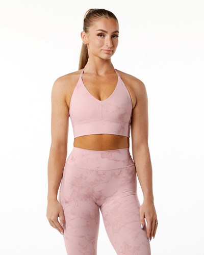 Blossom Alphalete Medium-Impact Luxury Sports Bra | 40682-UCWL