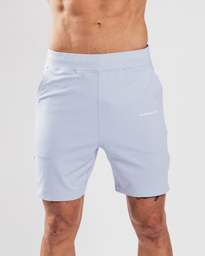 Blue Lace Alphalete 4-Way Stretch 8" Short | 32671-XPVB