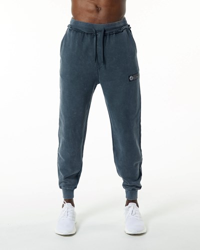 Blue Topaz Alphalete Heavyweight Washed Terry Jogger | 10379-KABG
