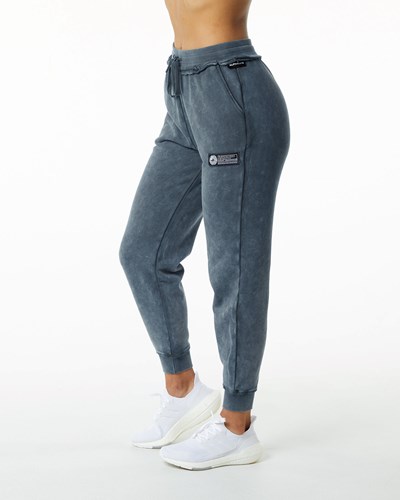Blue Topaz Alphalete Heavyweight Washed Terry Jogger | 49682-ZVFX