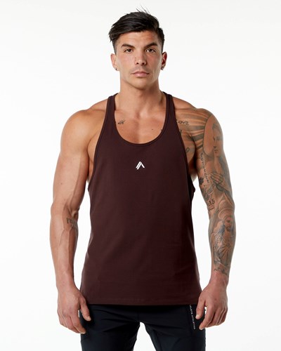 Burgundy Alphalete Stepped Hem Stringer | 30294-BEOF