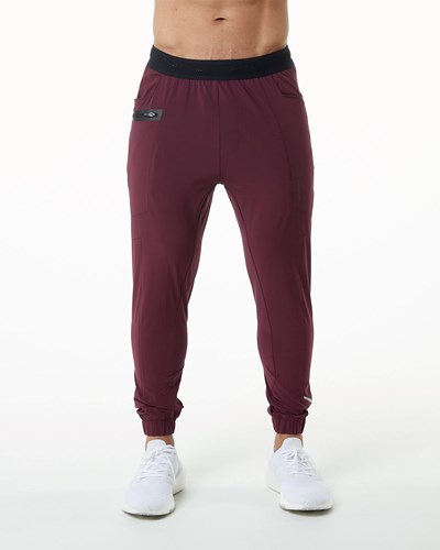 Burgundy Alphalete Woven 4-Way Stretch 29" Pant | 01239-DWZL