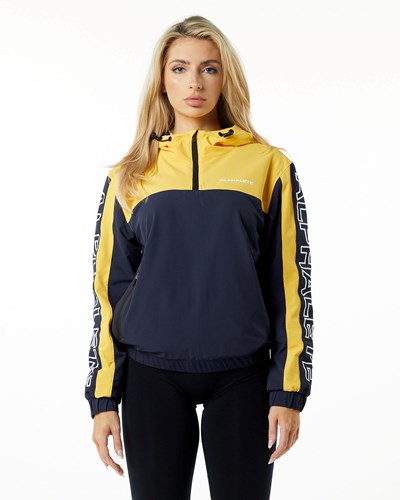 Canary Yellow Alphalete Woven Performance Jacket | 12034-MESR