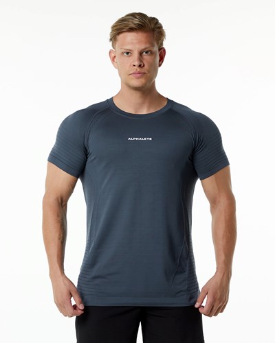 Carbon Alphalete High Performance Seamless Short Sleeve Tee | 27458-WDMC
