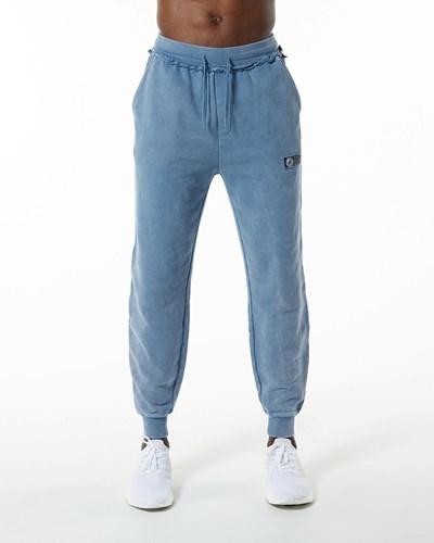 Celestial Blue Alphalete Heavyweight Washed Terry Jogger | 53206-MRDE