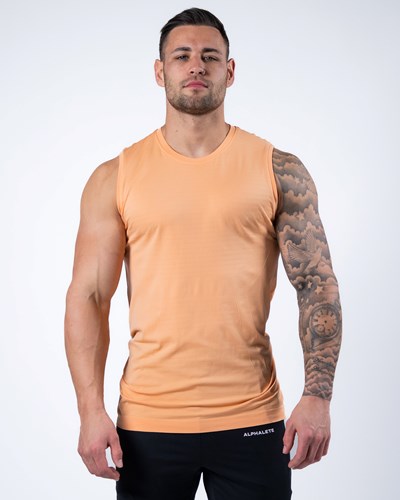 Cheeky Coral Alphalete High Performance Seamless Tank | 15290-NVCD