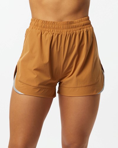 Chestnut Alphalete Lined Woven 4-Way Stretch Short | 28716-WQXA