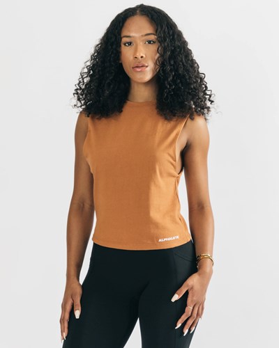 Clay Alphalete Heavy Cotton Cutoff | 30917-VSEQ