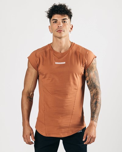 Clay Alphalete High Performance Sleeveless Tee | 36402-NTDE