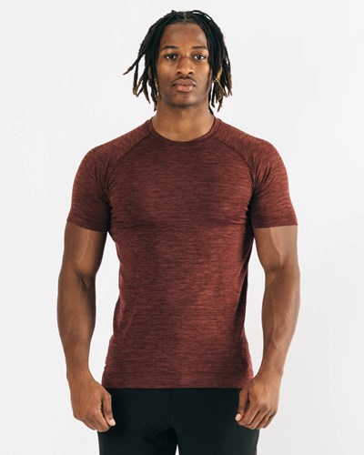 Copper Alphalete High Performance Seamless Short Sleeve Tee | 60918-NYMK