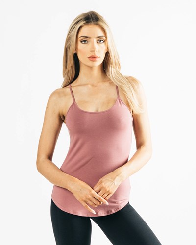 Cranberry Ice Alphalete Full-Length Premium Tank | 68170-HQIB
