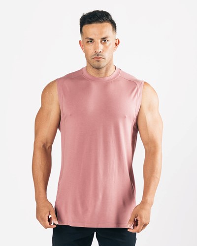 Cranberry Ice Alphalete High-Neck Premium Cutoff | 72403-LZGJ