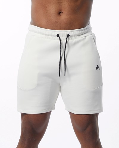 Cream Alphalete Interlock Knit 6" Short | 84215-ZBAF