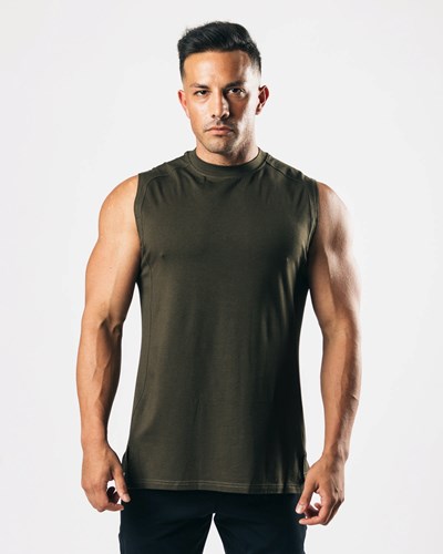 Espresso Alphalete High-Neck Premium Cutoff | 46507-RGFO