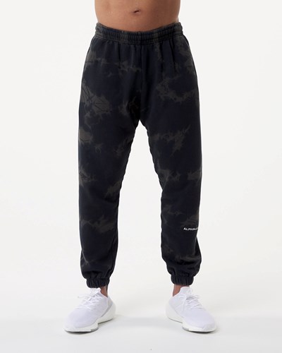 Faded Black Alphalete Washed 31" Fleece Jogger | 54061-MRXH