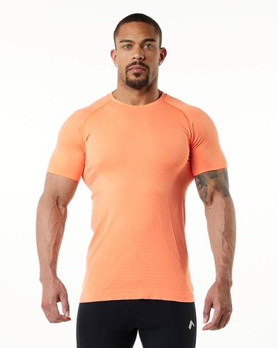 Faded Day Tripper Alphalete High Performance Seamless Short Sleeve Tee | 93824-ALMT