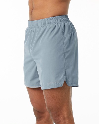 Fog Blue Alphalete Woven Training Short | 98347-ERFJ