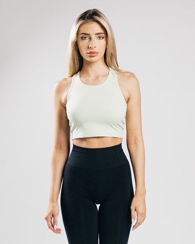 Frozen Spring Alphalete Fitted Performance Crop Tank | 18369-SKUW