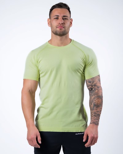 Frozen Spring Alphalete High Performance Seamless Short Sleeve Tee | 25368-TAMJ