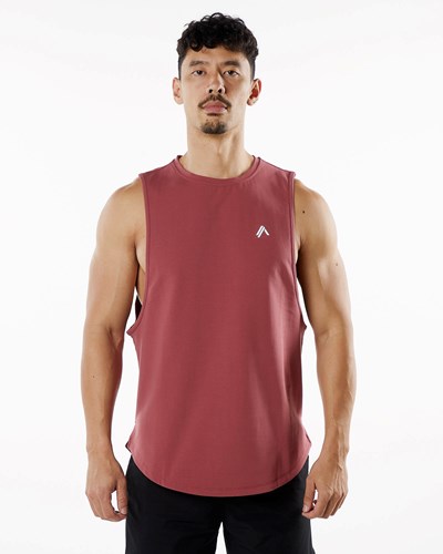 Gingerbread Alphalete Fitted Performance Tank | 92406-ODMW