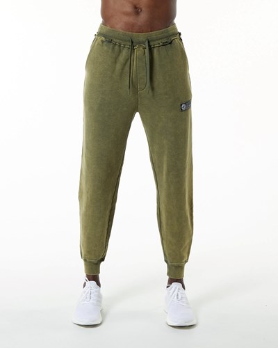 Green Aventurine Alphalete Heavyweight Washed Terry Jogger | 04639-EYHT