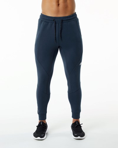 Harbor Navy Alphalete Interlock Knit Cuffed Jogger | 04879-FYEV