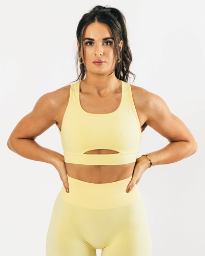 Lemonade Alphalete High-Impact Seamless Sports Bra | 98046-VFSW