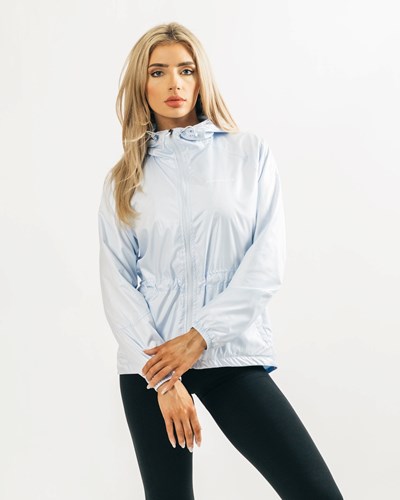 Light Blue Alphalete Woven Performance Jacket | 36502-MGFU